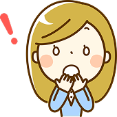 不安を増やす考え方のクセ（破局的思考など）に気づくイラスト