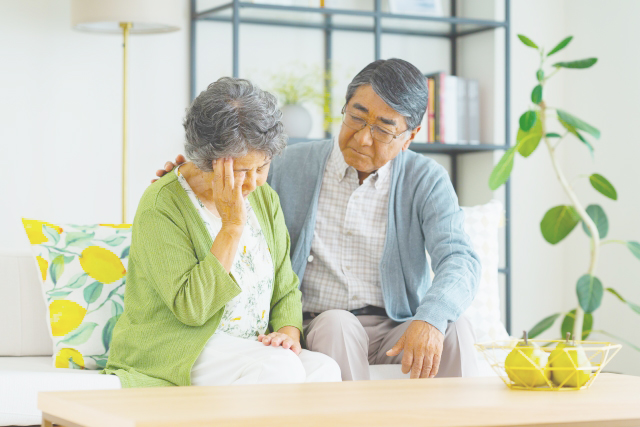 つらい妻と支える夫
