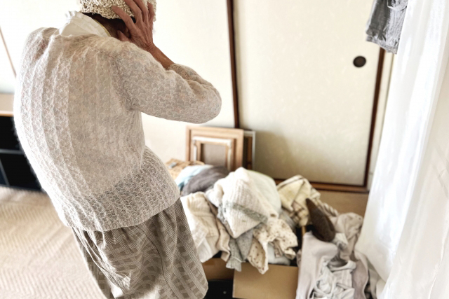 洗濯物をぐちゃぐちゃにしてしまった人