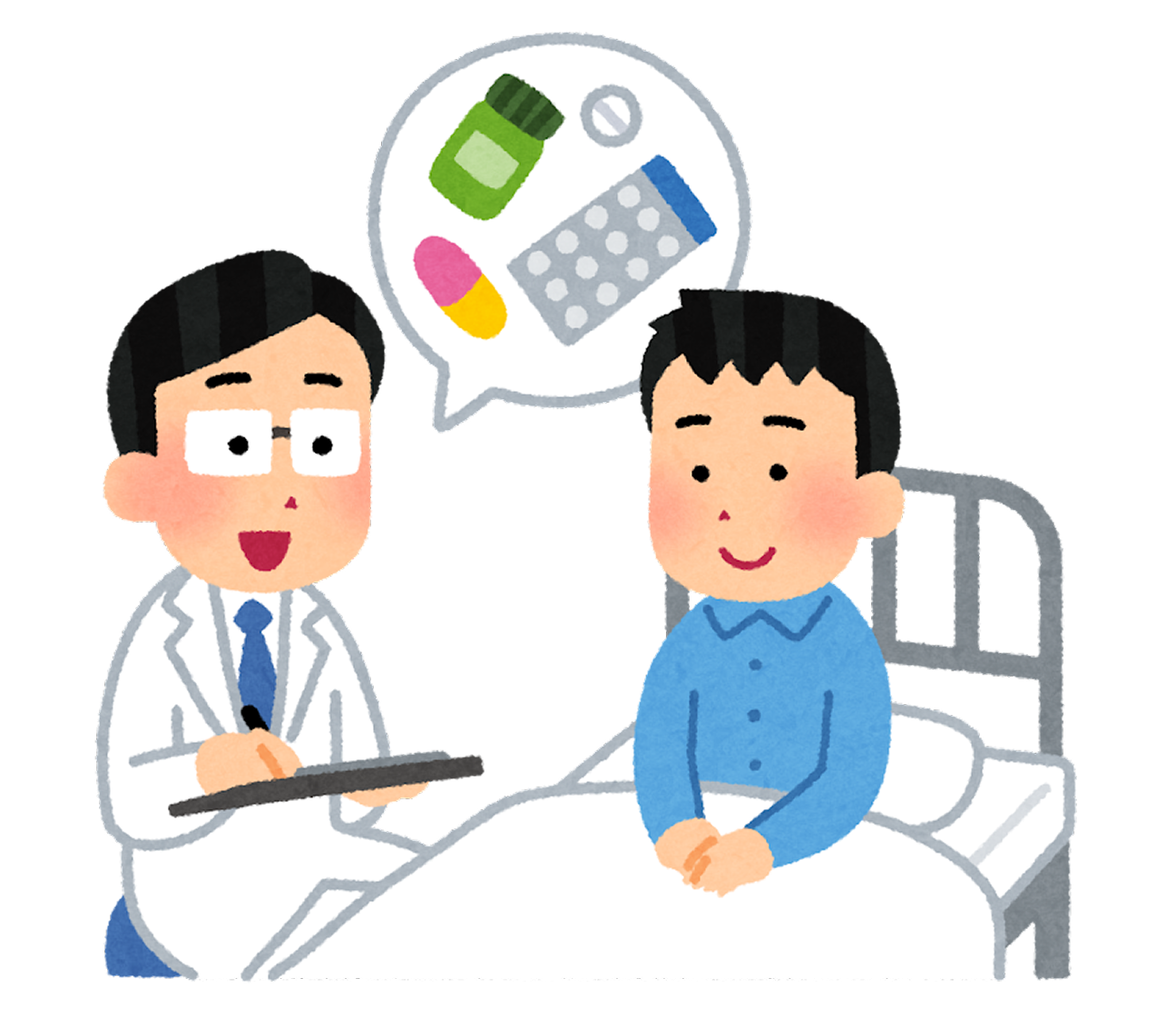 薬を提案するお医者さん