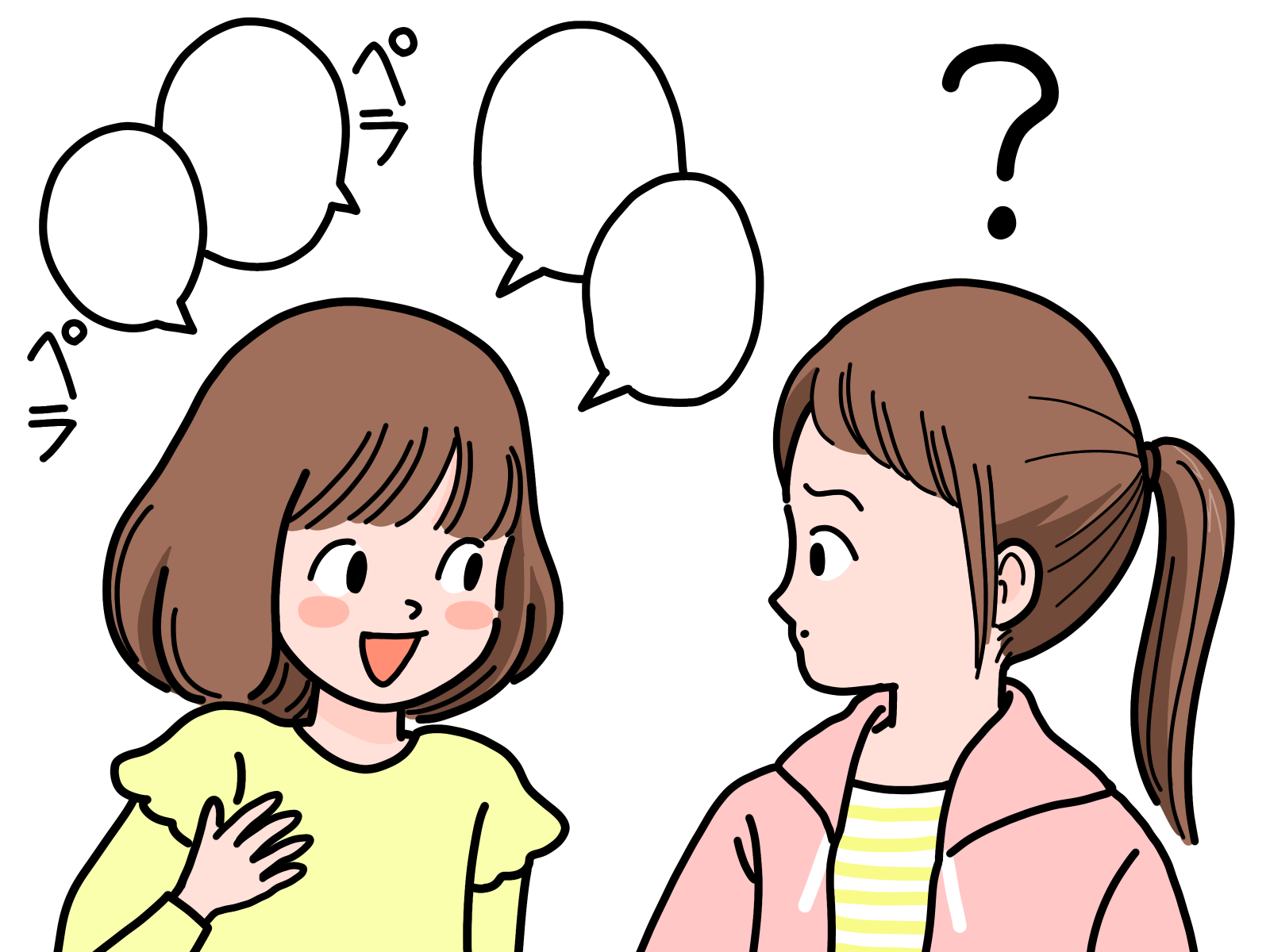 話す人と意図がくみ取れない人
