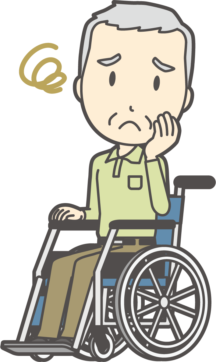 車椅子の人